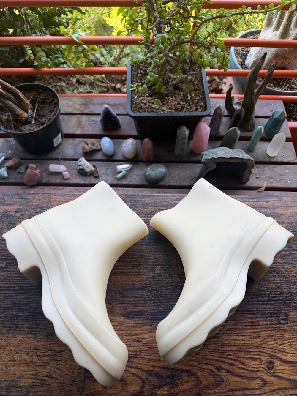 VINCE Rubber Rain Ankle Boots